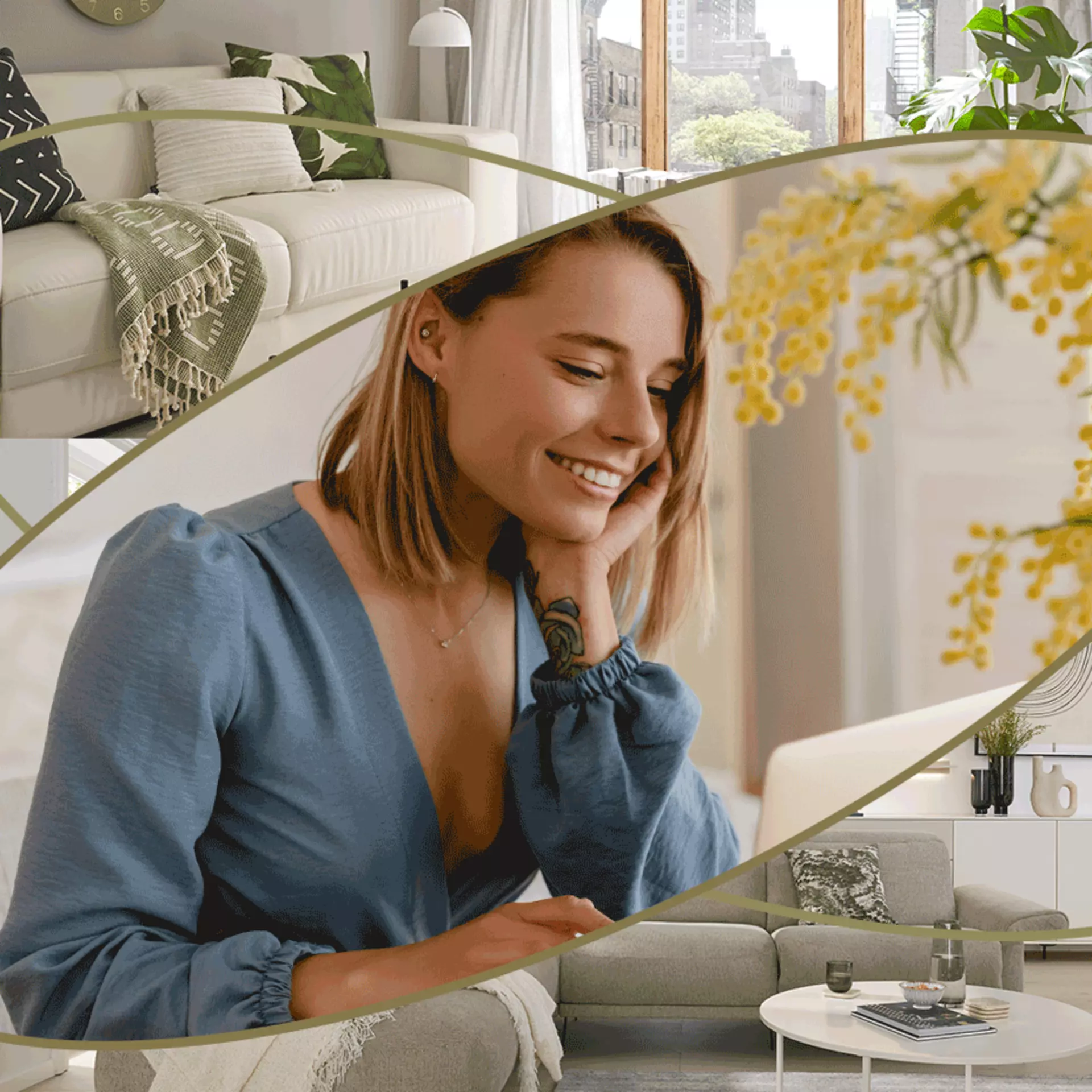 Möbel Inhofer Wohntrend - Frühling im Wohnzimmer 