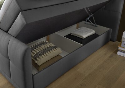 5. Bild von Boxspringbett ca. 224 x 117 x 200 cm LIV'IN grau
