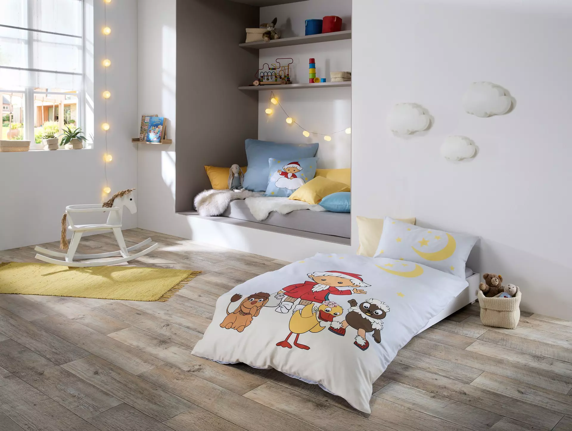 Kinderbettwäsche Sandmann Tiere Junior Fleuresse GmbH Textil 135 x 200 cm