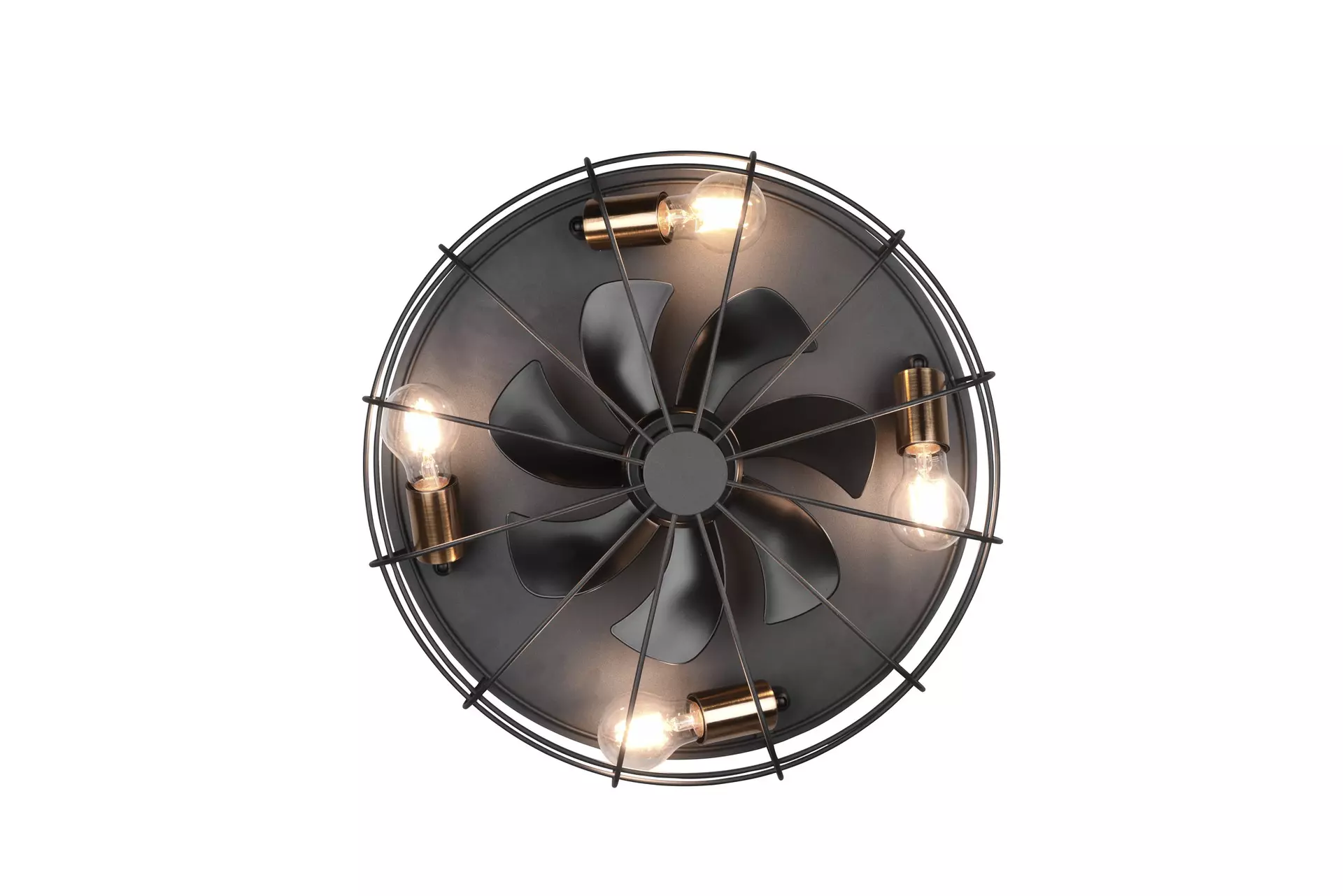 Deckenventilator Trondheim Reality Leuchten Metall 48 x 17 x 48 cm