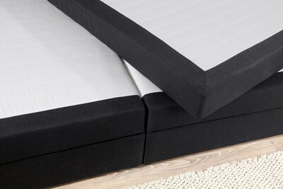 3. Bild von Boxspringbett ca. 200 x 10 x 105 cm Sun Garden schwarz