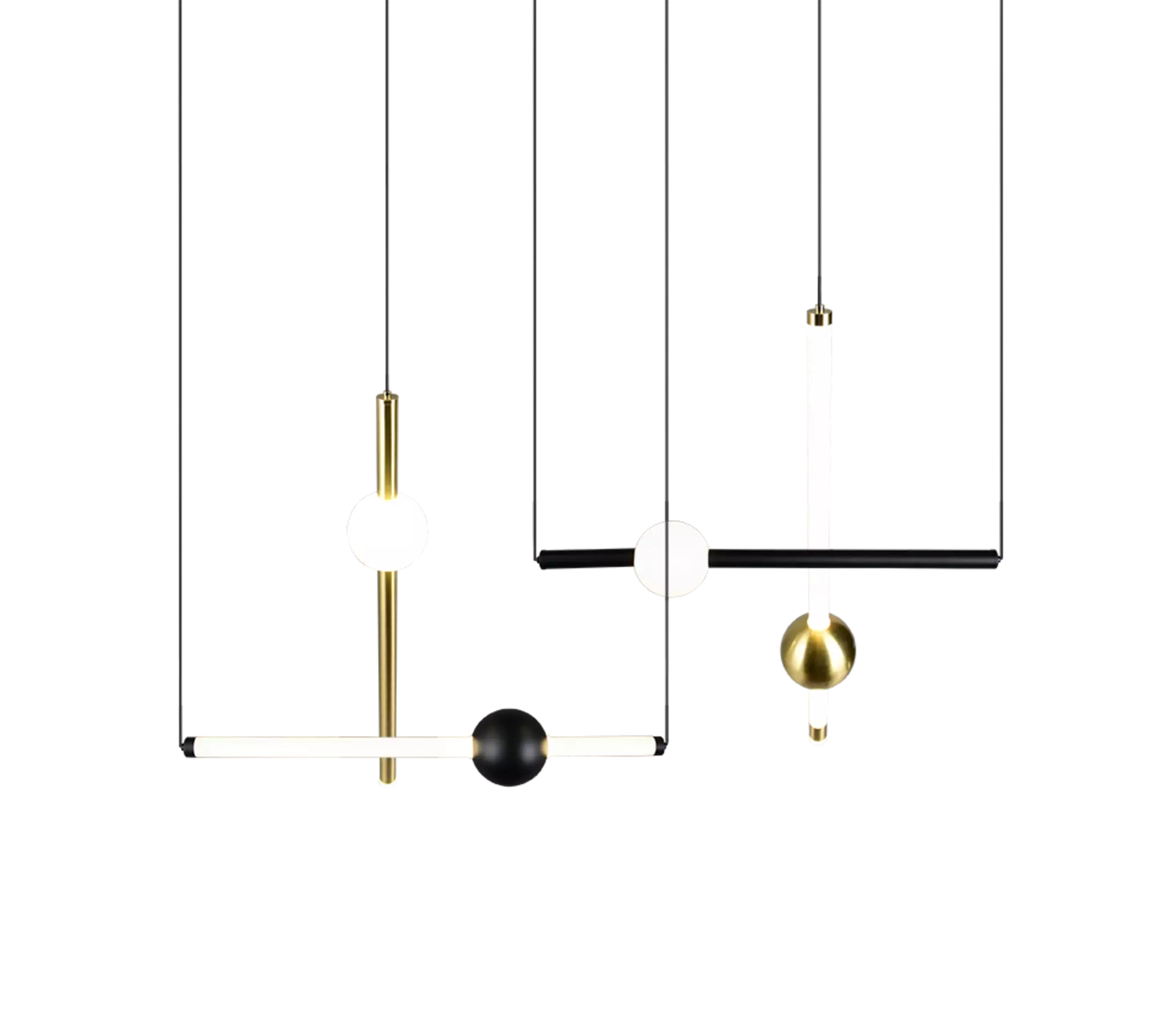 Hängeleuchte Melita Trio Leuchten Metall 110 x 150 x 20 cm