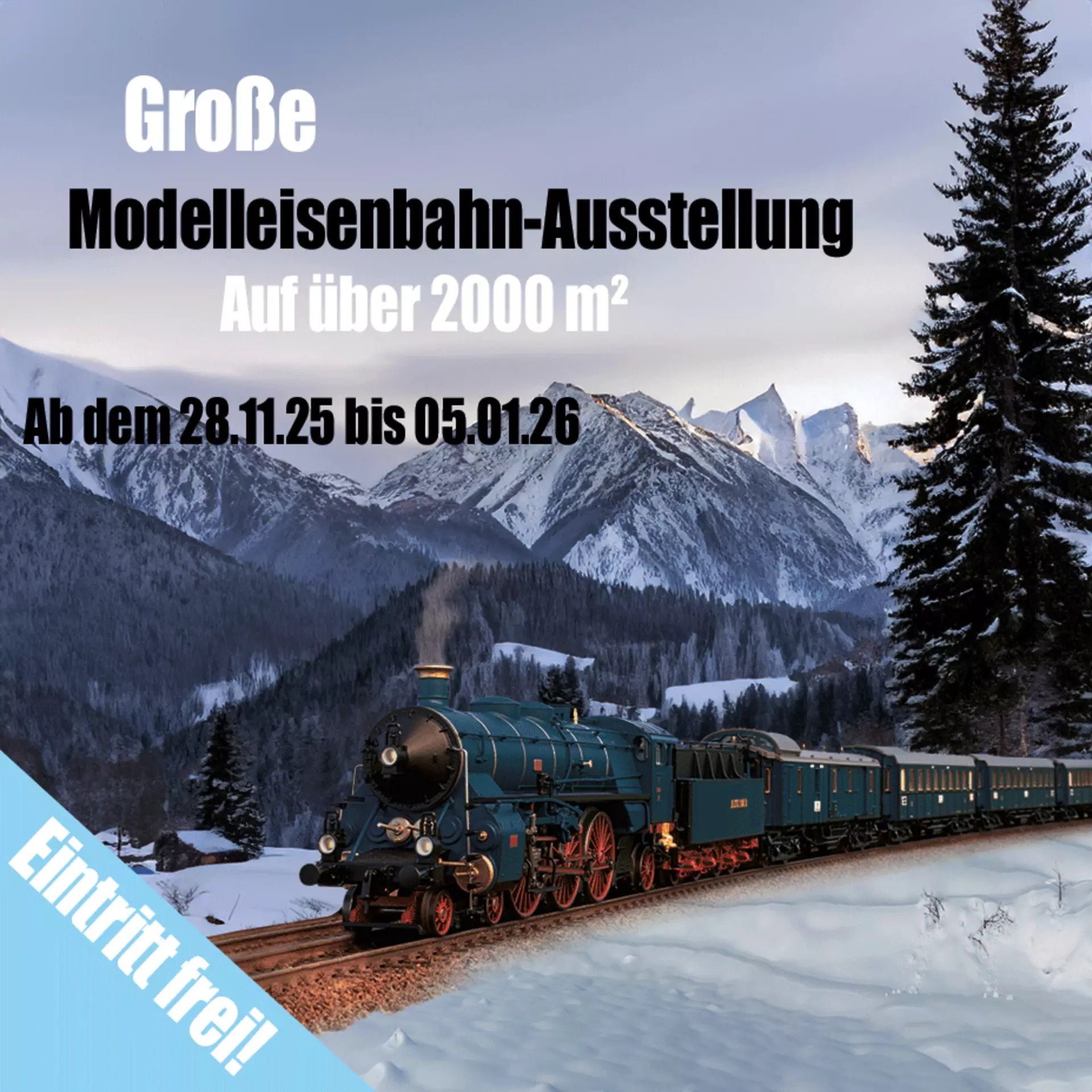 Große Modellbahnausstellung bei Möbel Inhofer - Eintritt frei!