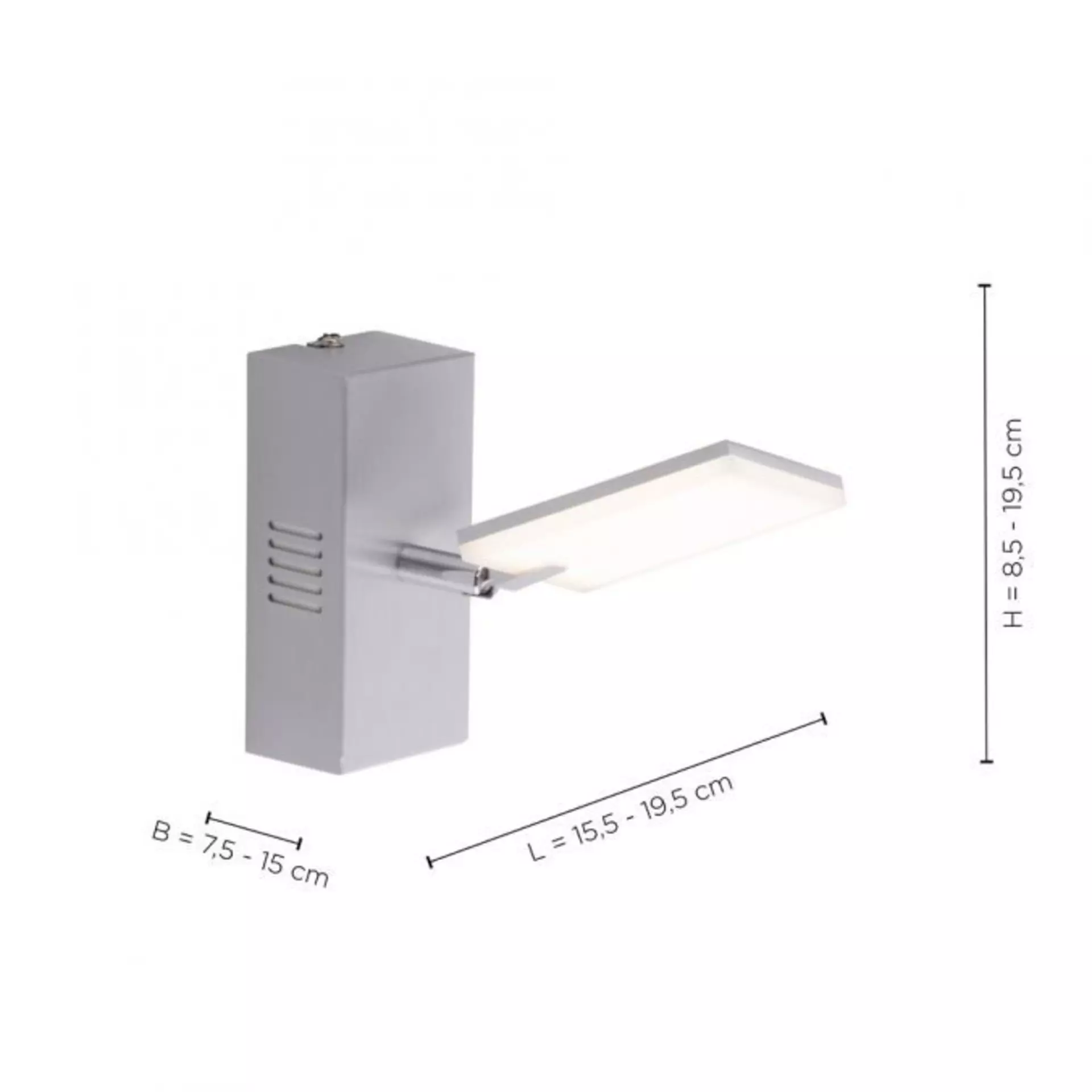 Strahler PURE-MIRA Paul Neuhaus Metall 15 x 19 x 19 cm