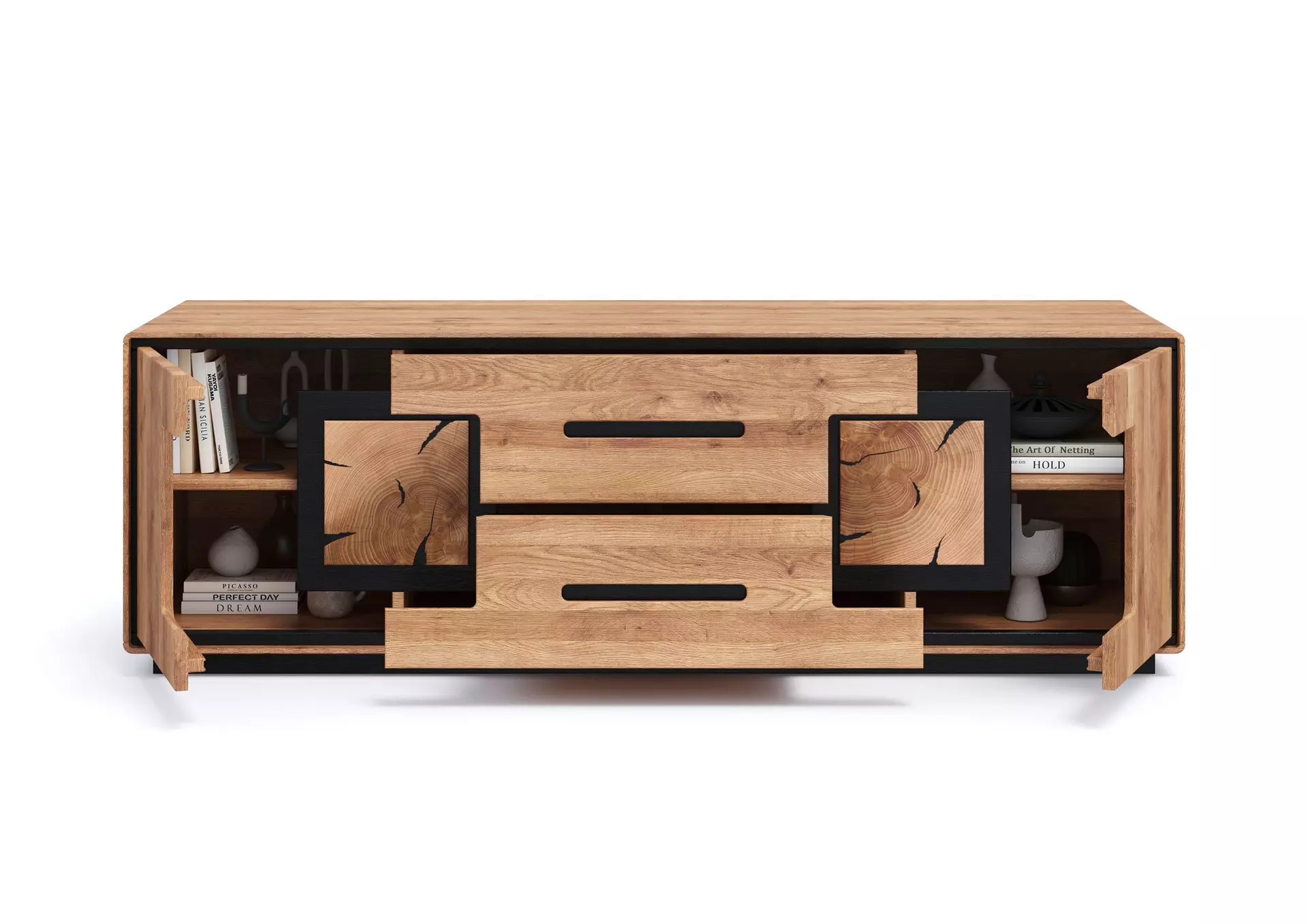 TV-Board WZ-0625 GK Möbel Holz 55 x 54 x 166 cm