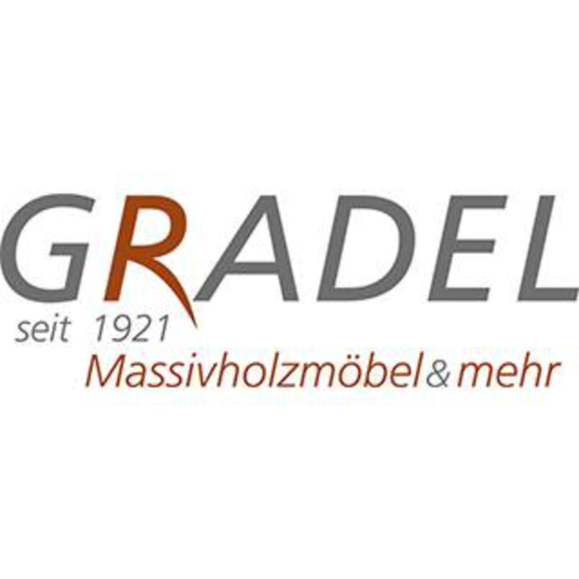 Logo "GRADEL - seit 1921 Massivholzmöbel & mehr"