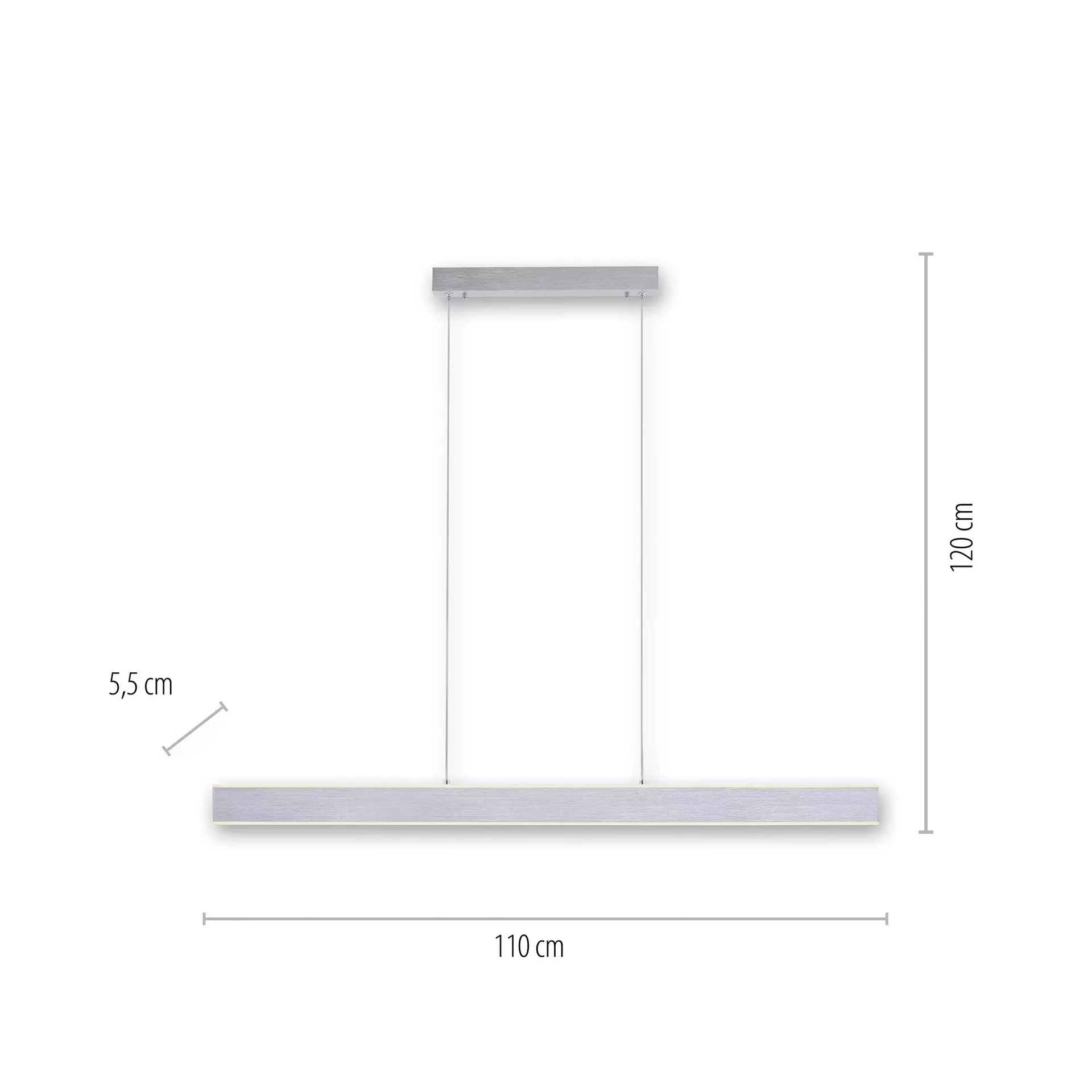Hängeleuchte Q-ADRIANA Paul Neuhaus Metall 5 x 120 x 110 cm