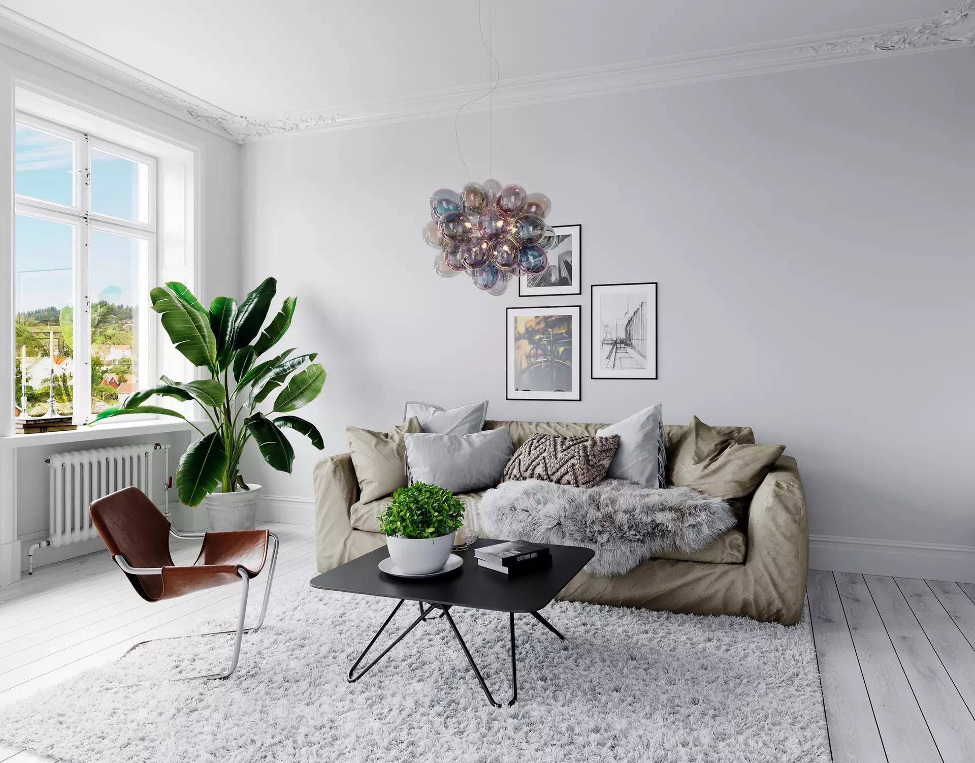 Hängeleuchte Gross BY RYDENS Metall 50 x 165 x 50 cm