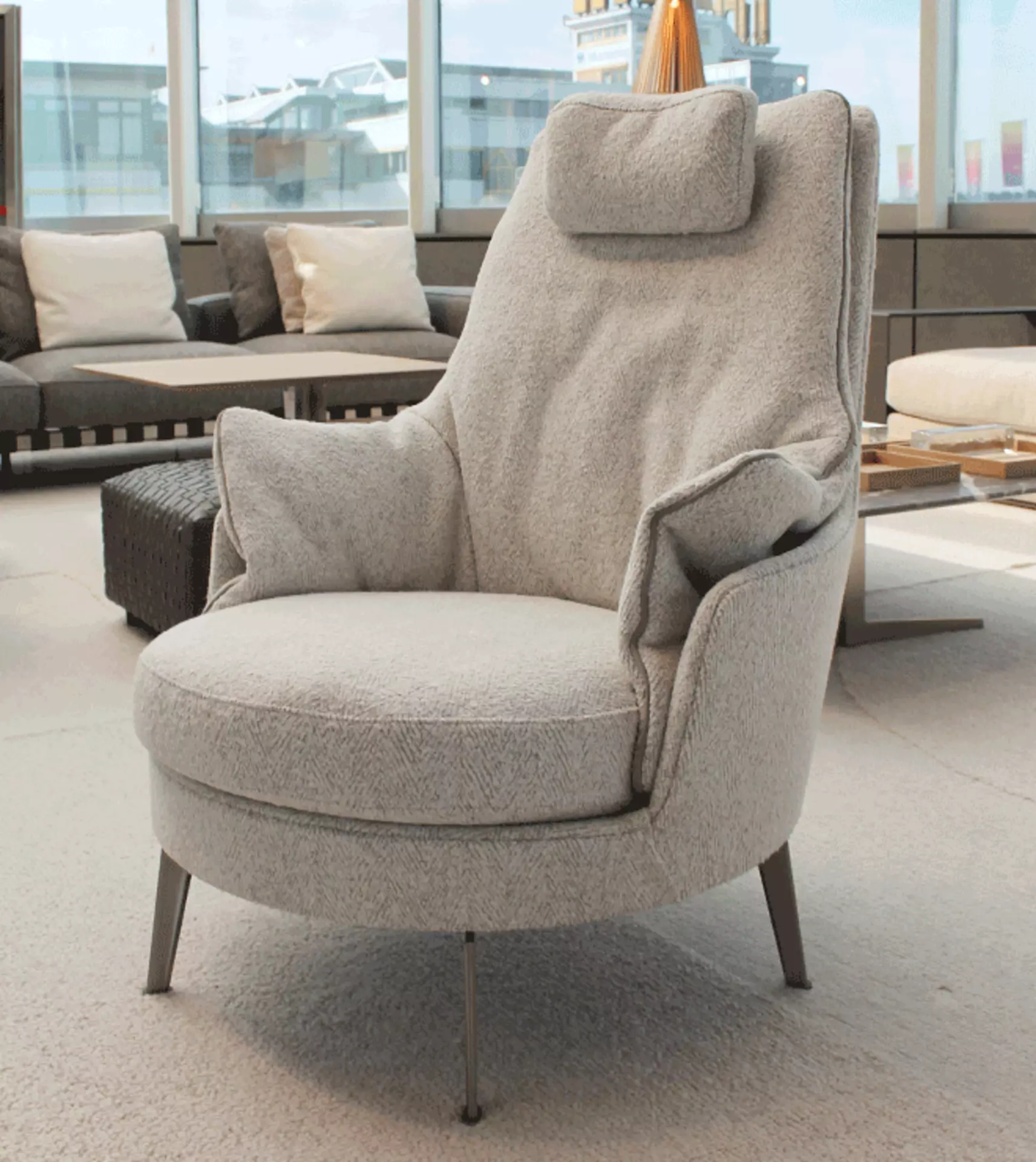 Der gemütliche Flexform Sessel Guscioalto Light