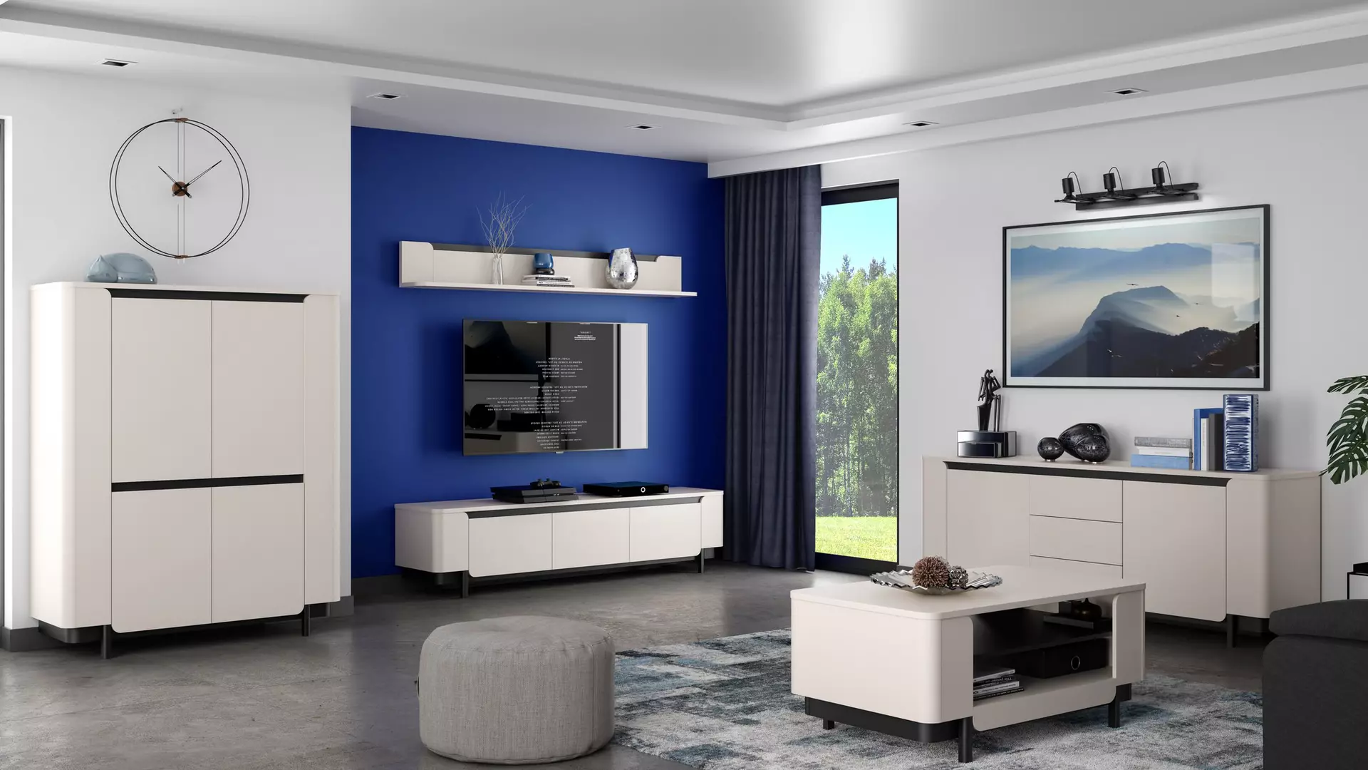 Highboard VODOL Forte Holzwerkstoff 44 x 161 x 130 cm