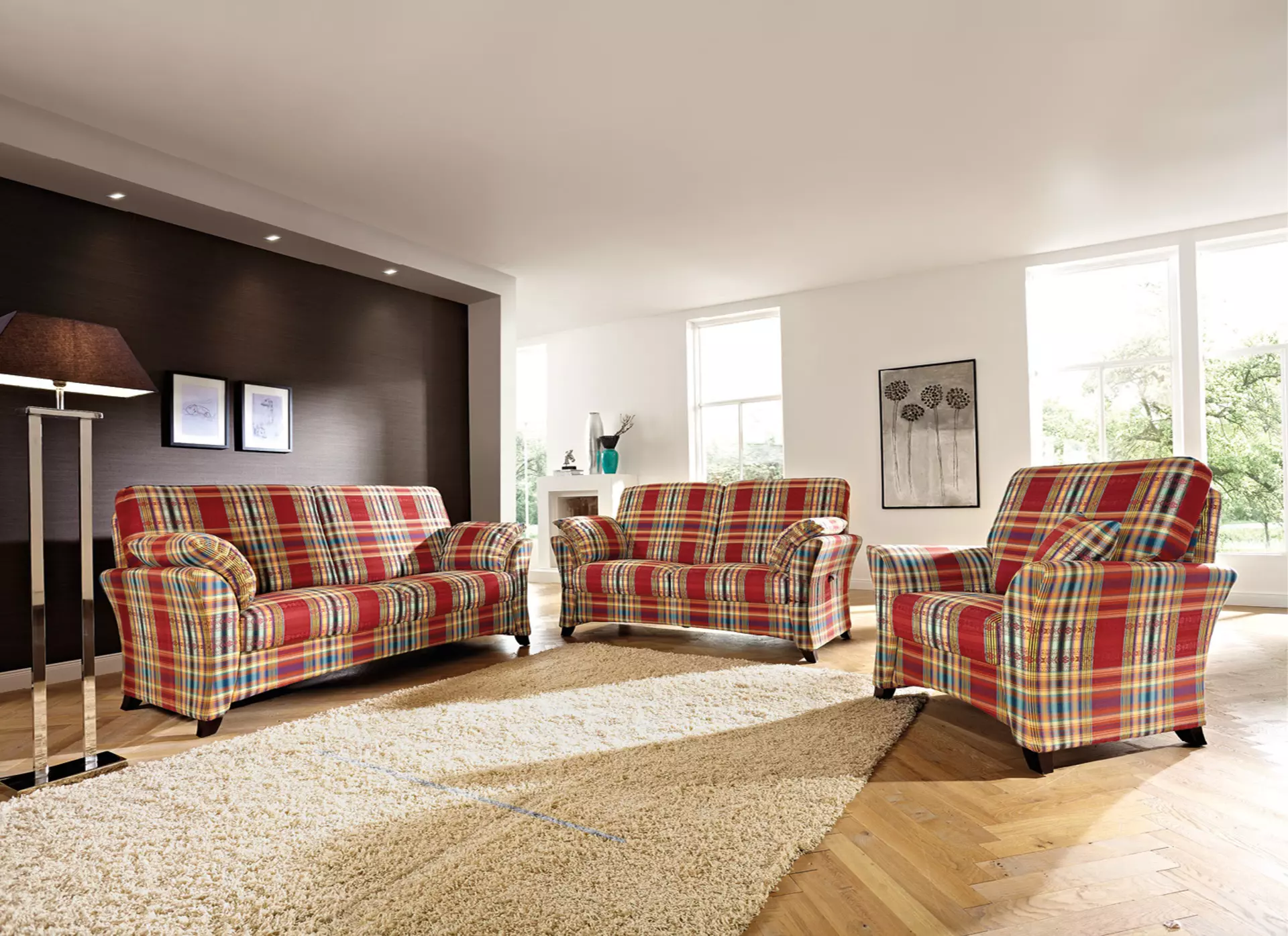 Sofa 2,5-Sitzer SYDNEY Schröno Textil 93 x 91 x 176 cm