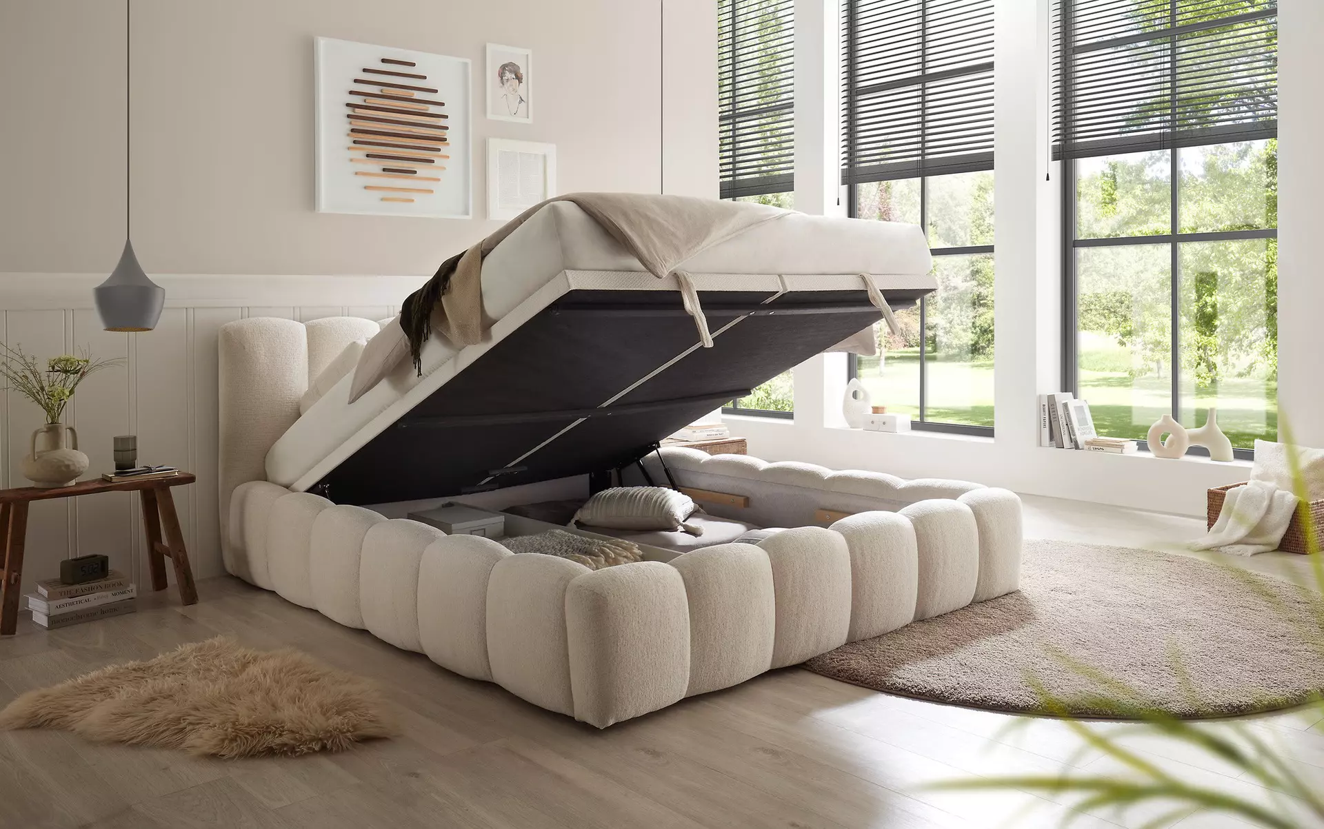 Polsterbett AVESTA ED-Lifestyle Textil 196 x 103 x 221 cm