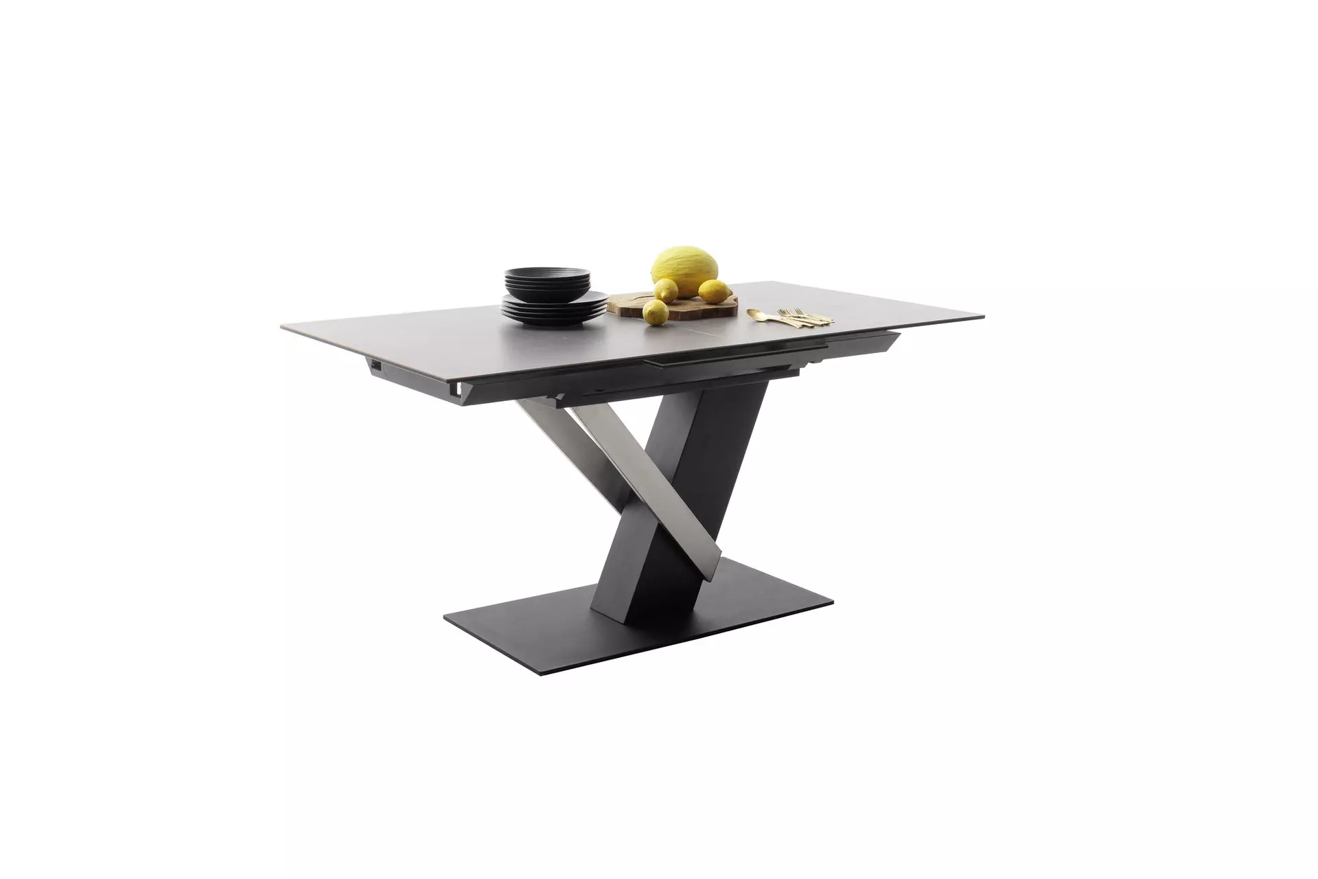 Ausziehtisch MASSARO MCA furniture Metall 90 x 76 x 160 cm