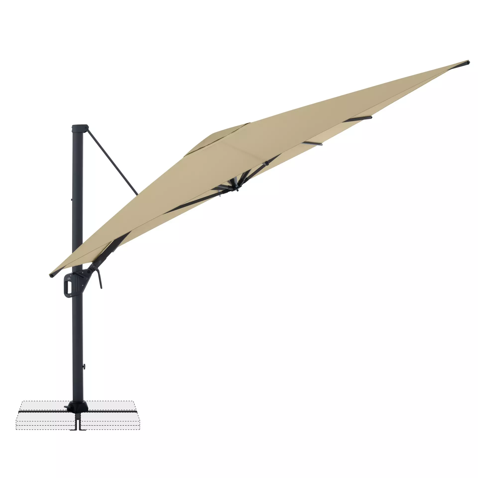 Sonnenschirm Life Side Doppler Textil 