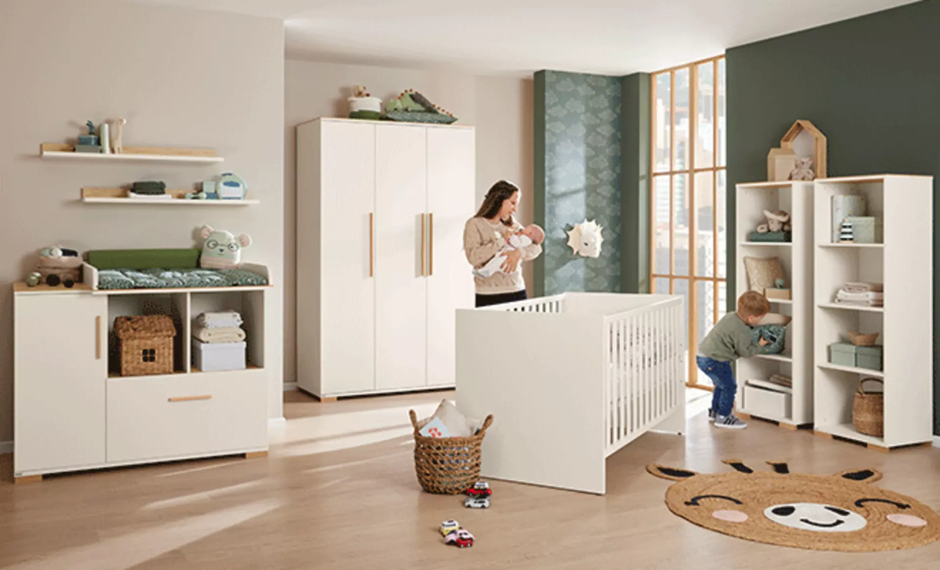 Babyzimmer mit Möbeln aus der Enie-Kollektion von Paidi