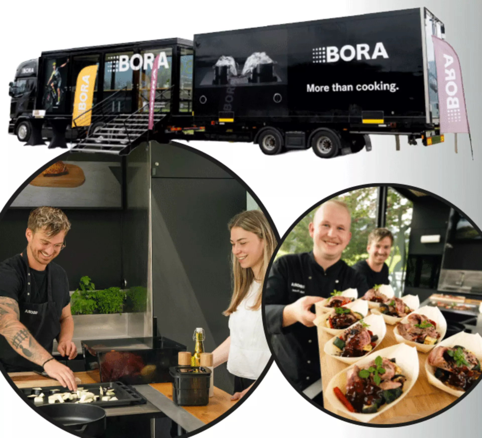 Bora-Truck bei Inhofer: Revolution zum Anfassen – und Schmecken.