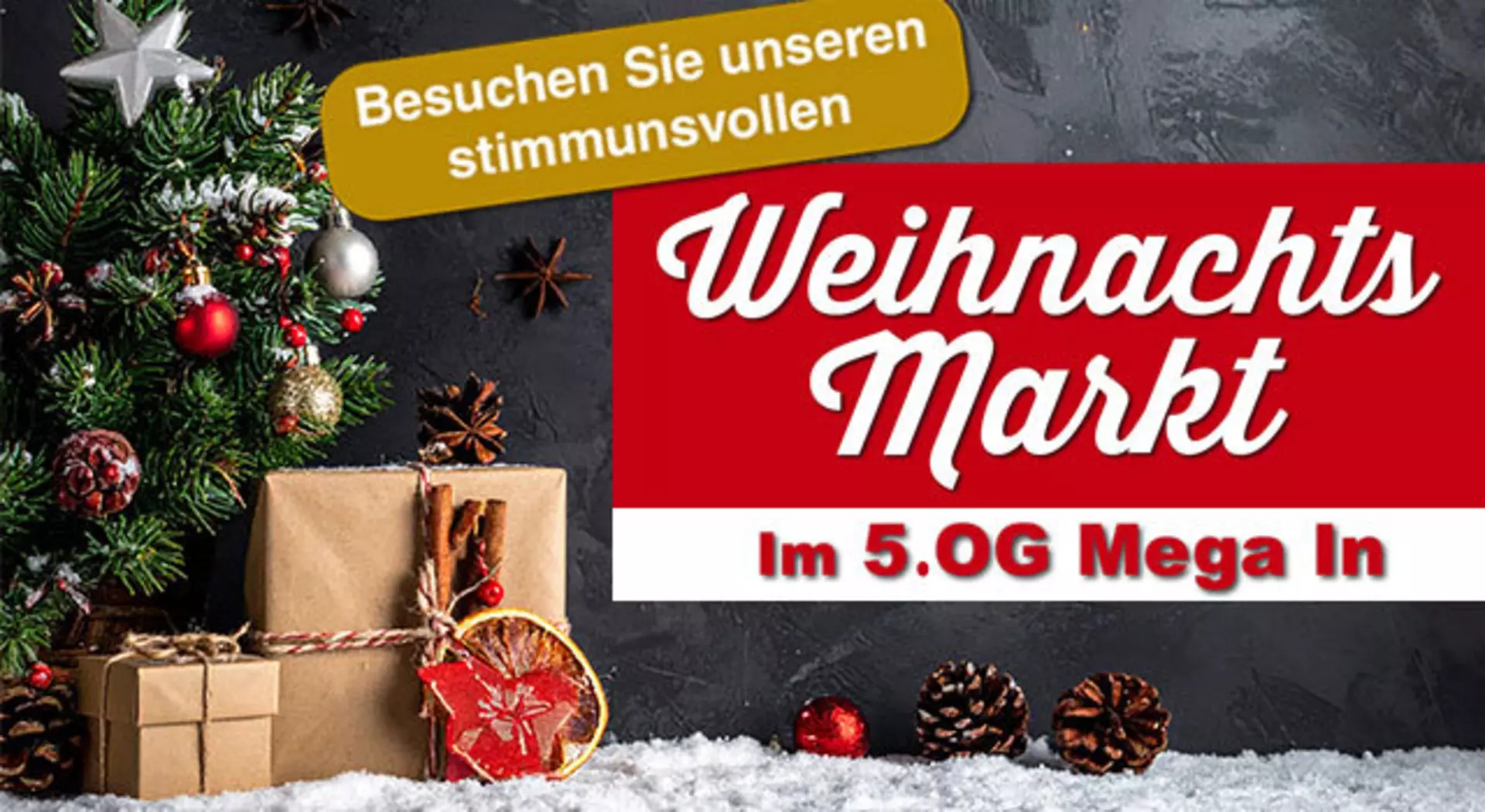Großer Indoor Weihnachtsmarkt bei Möbel Inhofer