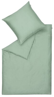 Bild von Satin-Bettwäsche SCHÖNER WOHNEN-Kollektion grün