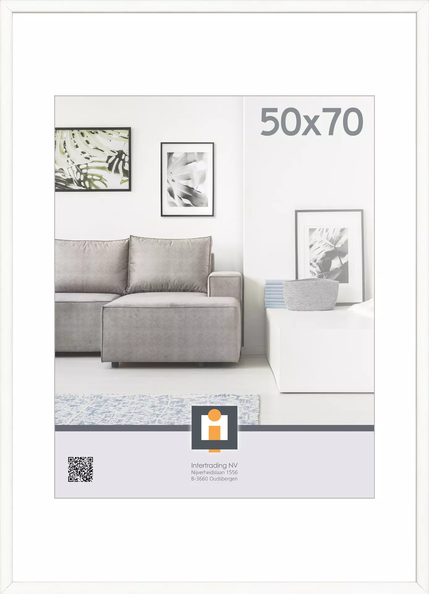 Bilderrahmen MADRID WEISS INTERTRADING Kunststoff 52 x 72 x 2 cm
