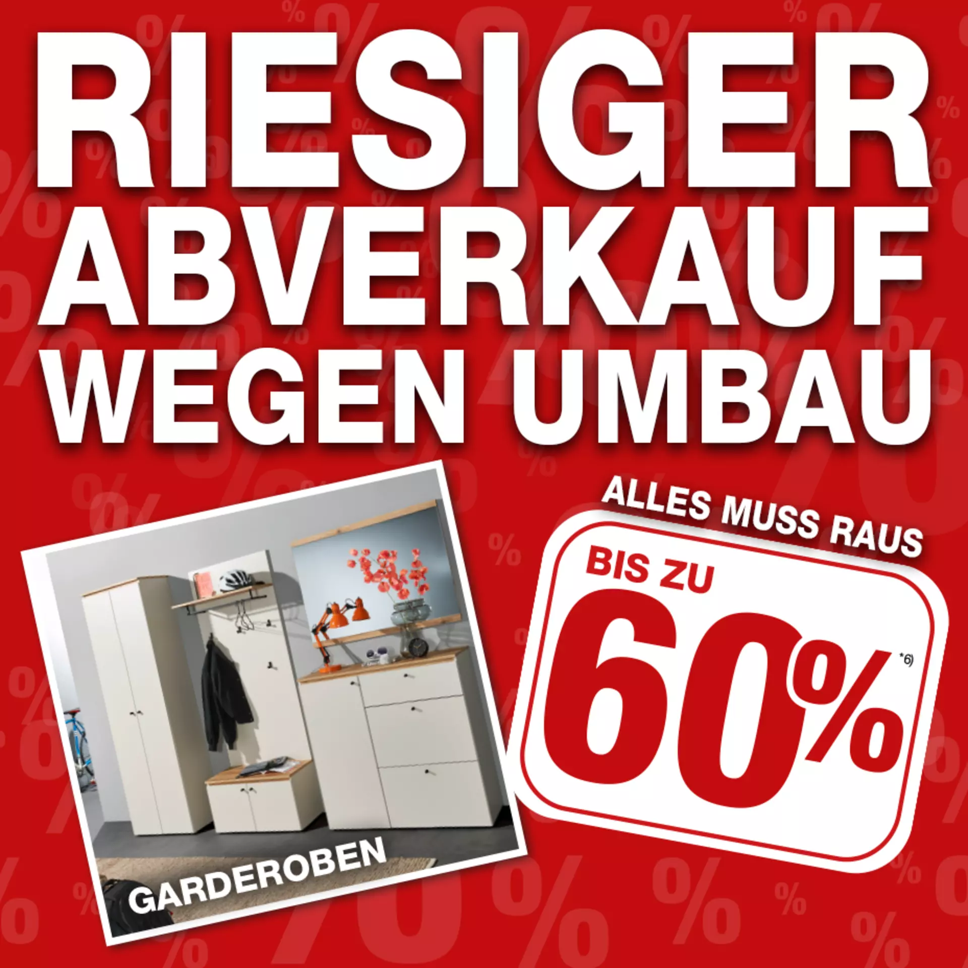 Jetzt 60% auf alle Garderoben-Möbelschnäppchen bei Möbel Inhofer in Senden sichern!