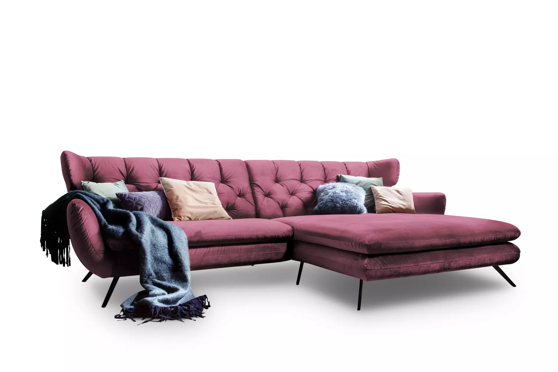 Ecksofa SARNIA LASCONDO Textil 175 x 94 x 300 cm