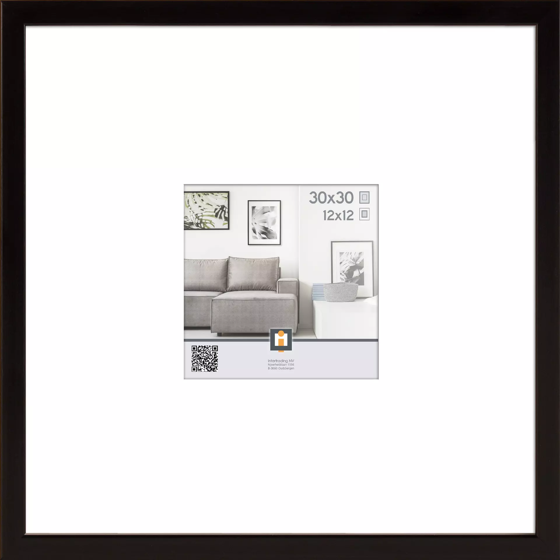 Bilderrahmen MADRID SCHWARZ INTERTRADING Kunststoff 32 x 32 x 2 cm
