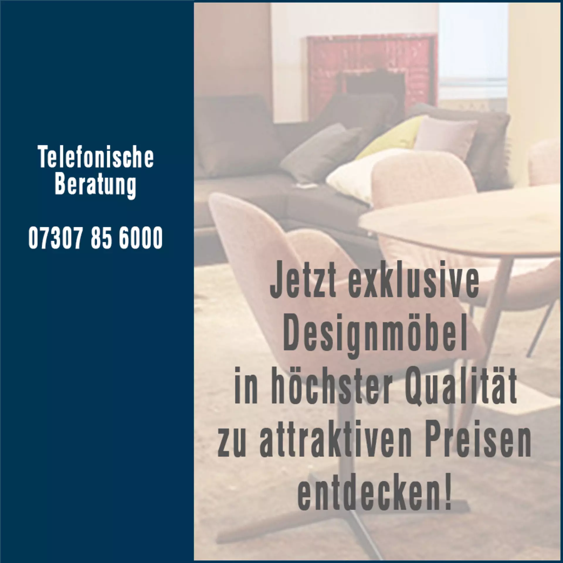 Aktionen-Titelbild: Jetzt exklusive Designmöbel in höchster Qualität zu attraktiven Preisen