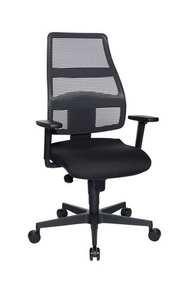 Bild von Büro-Drehstuhl Kunststoff schwarz Vito