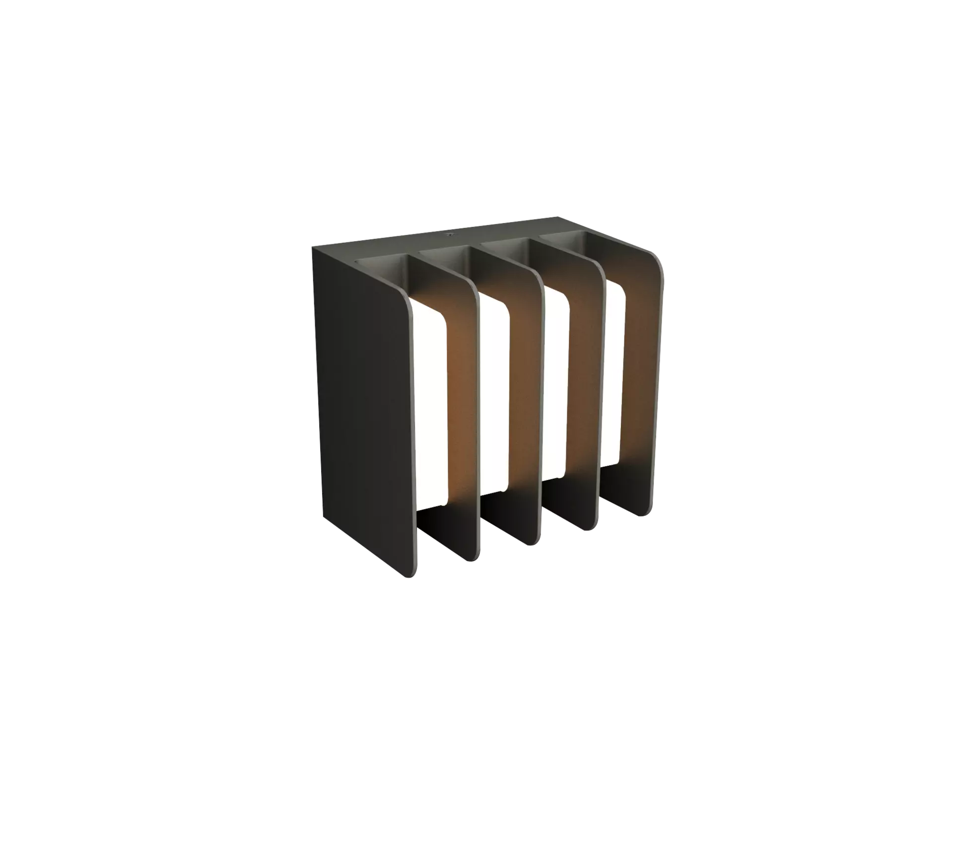 Wand-Aussenleuchte GRIDY Eco-Light Metall 11 x 11 x 7 cm
