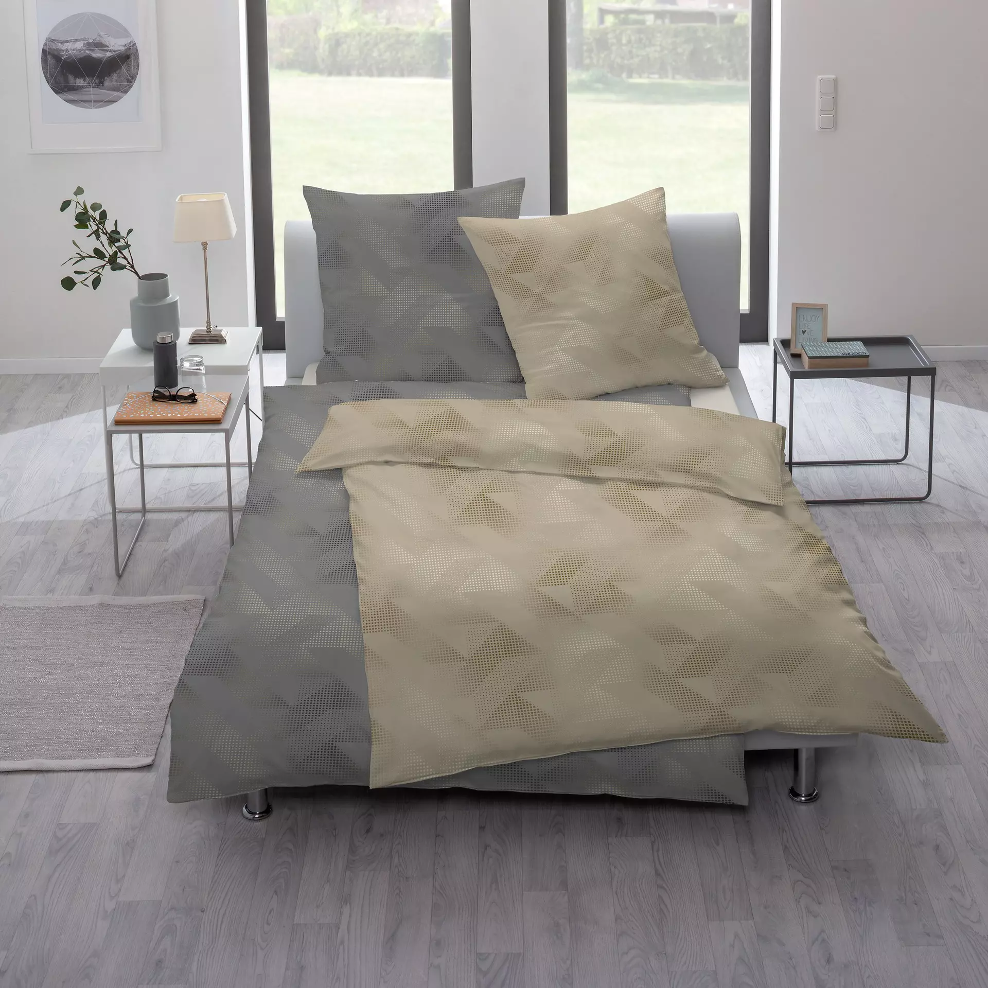 Jersey-Bettwäsche Mortiz Estella Textil 135 x 200 cm