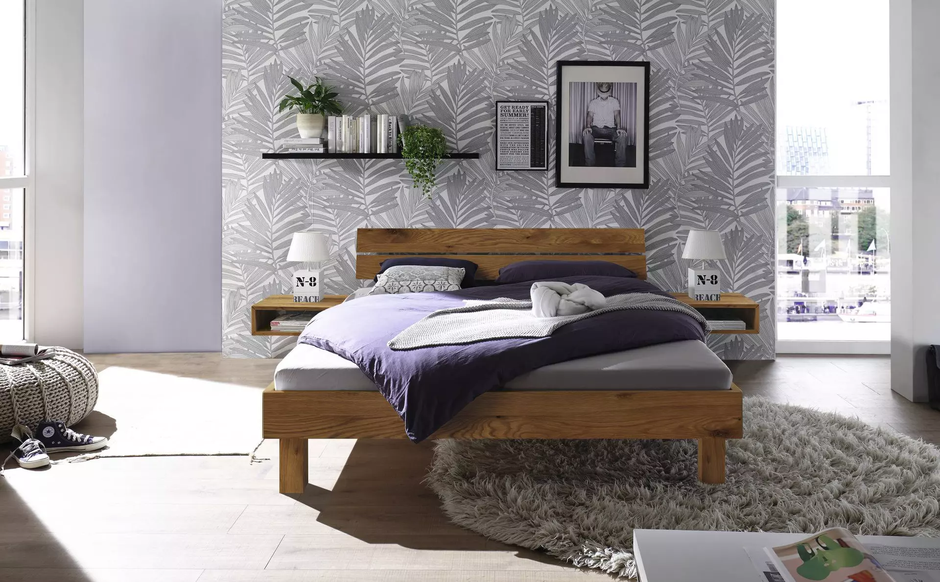 Bett PRATO Hasena Holz 166 x 76 x 214 cm