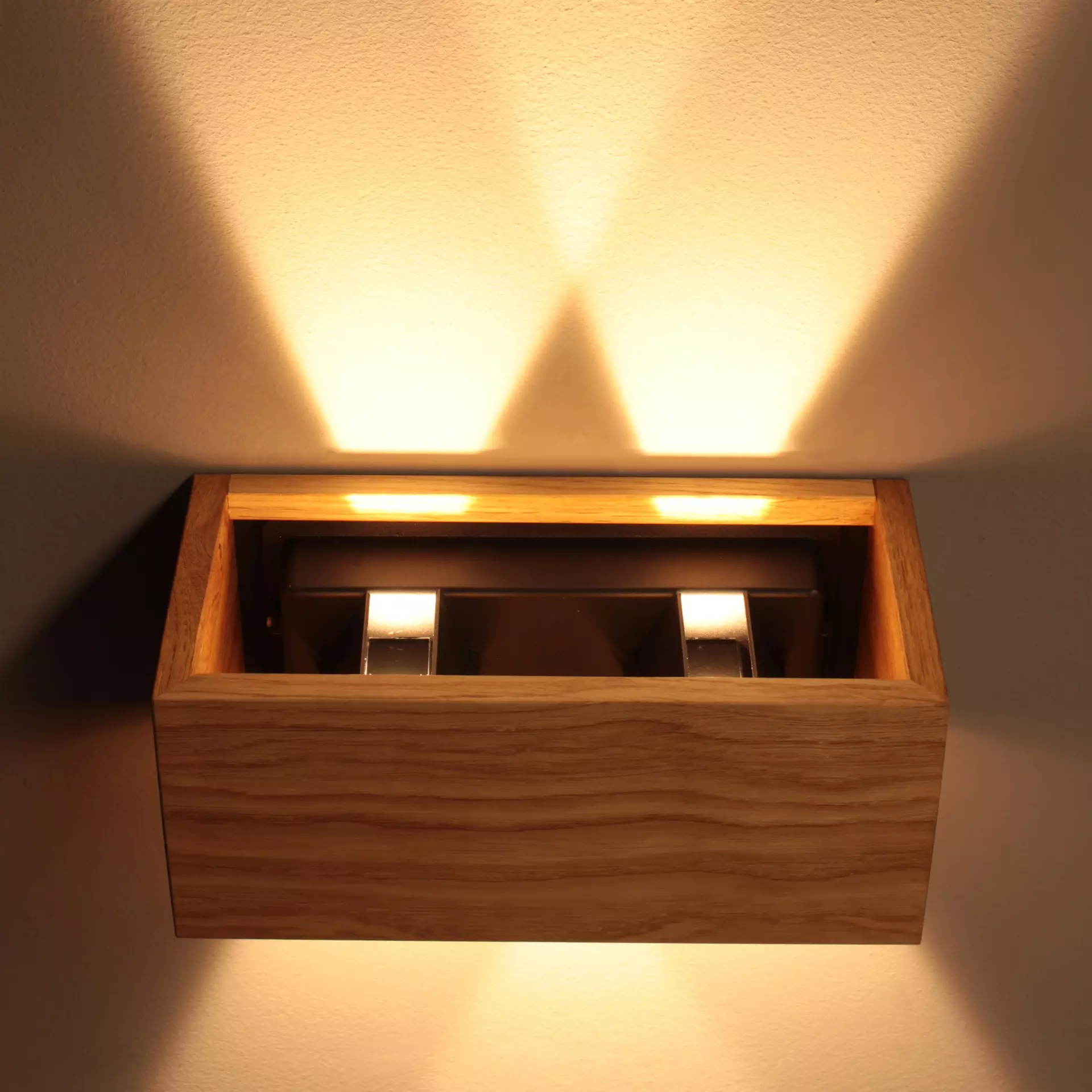Wandleuchte SHINE-WOOD Fischer-Honsel Metall 23 x 10 x 