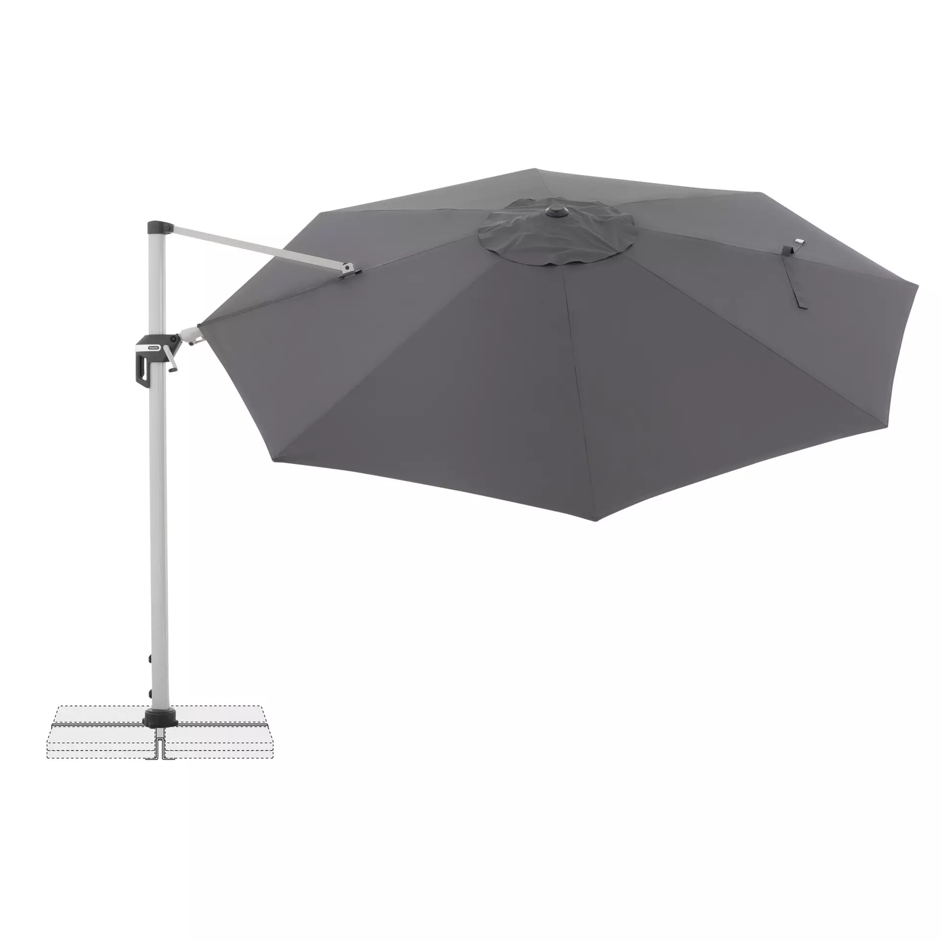 Sonnenschirm Active Doppler Textil 372 x 271 x 372 cm