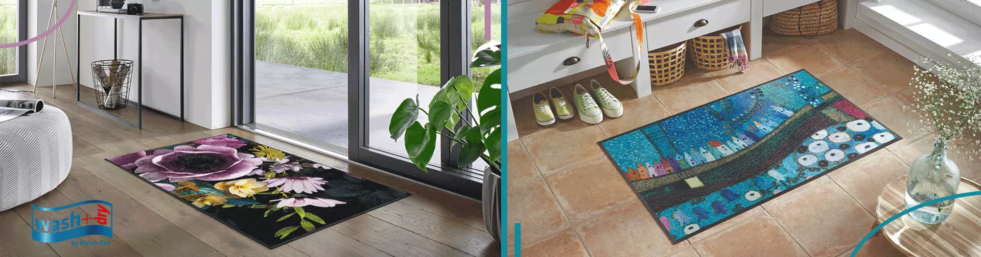 wash+dry by Kleen-Tex – Waschbare Premium-Fußmatten für hygienische Sauberkeit und modernes Wohnen