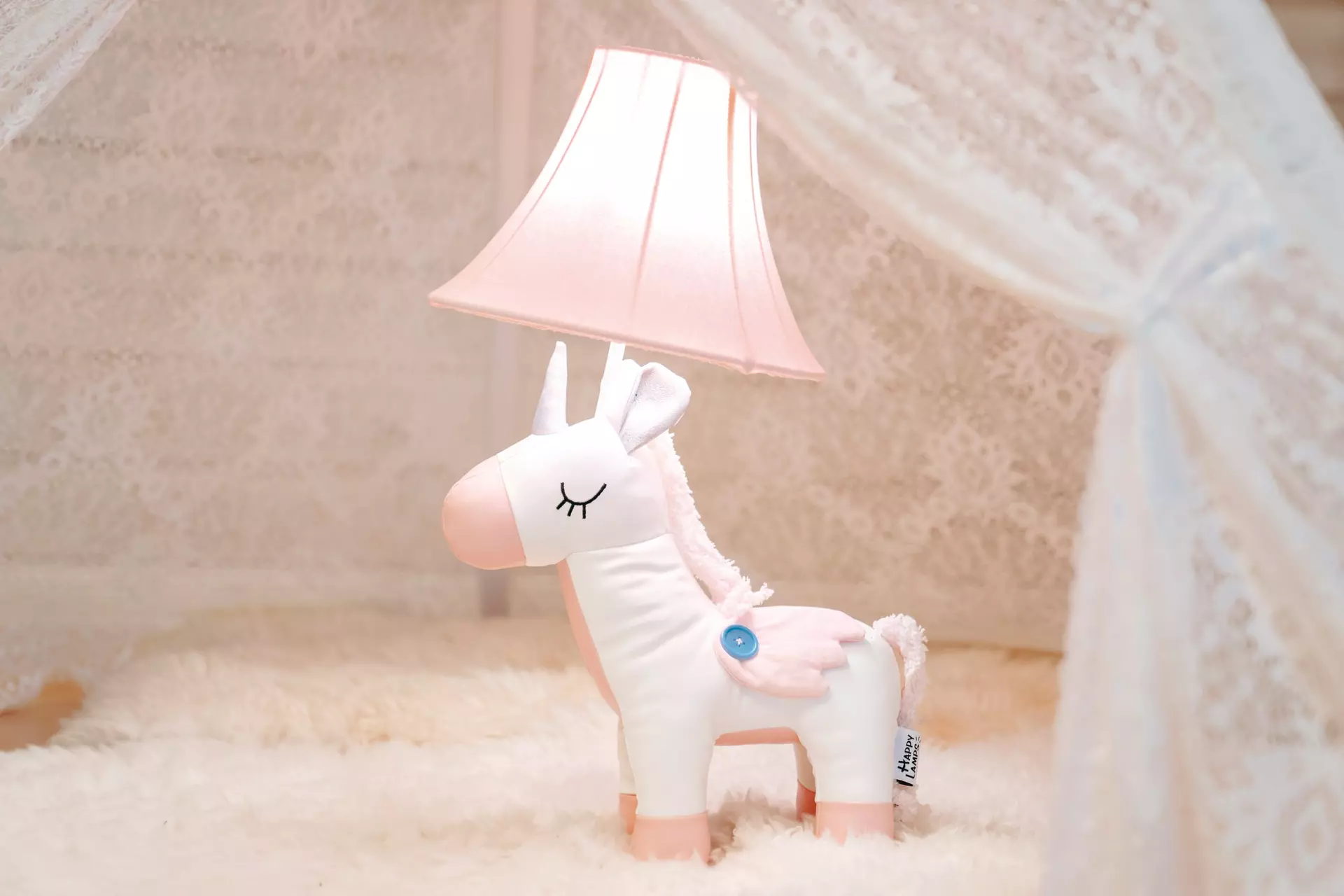 Tischleuchte ELSA Happy Lamps Textil 30 x 51 x 26 cm
