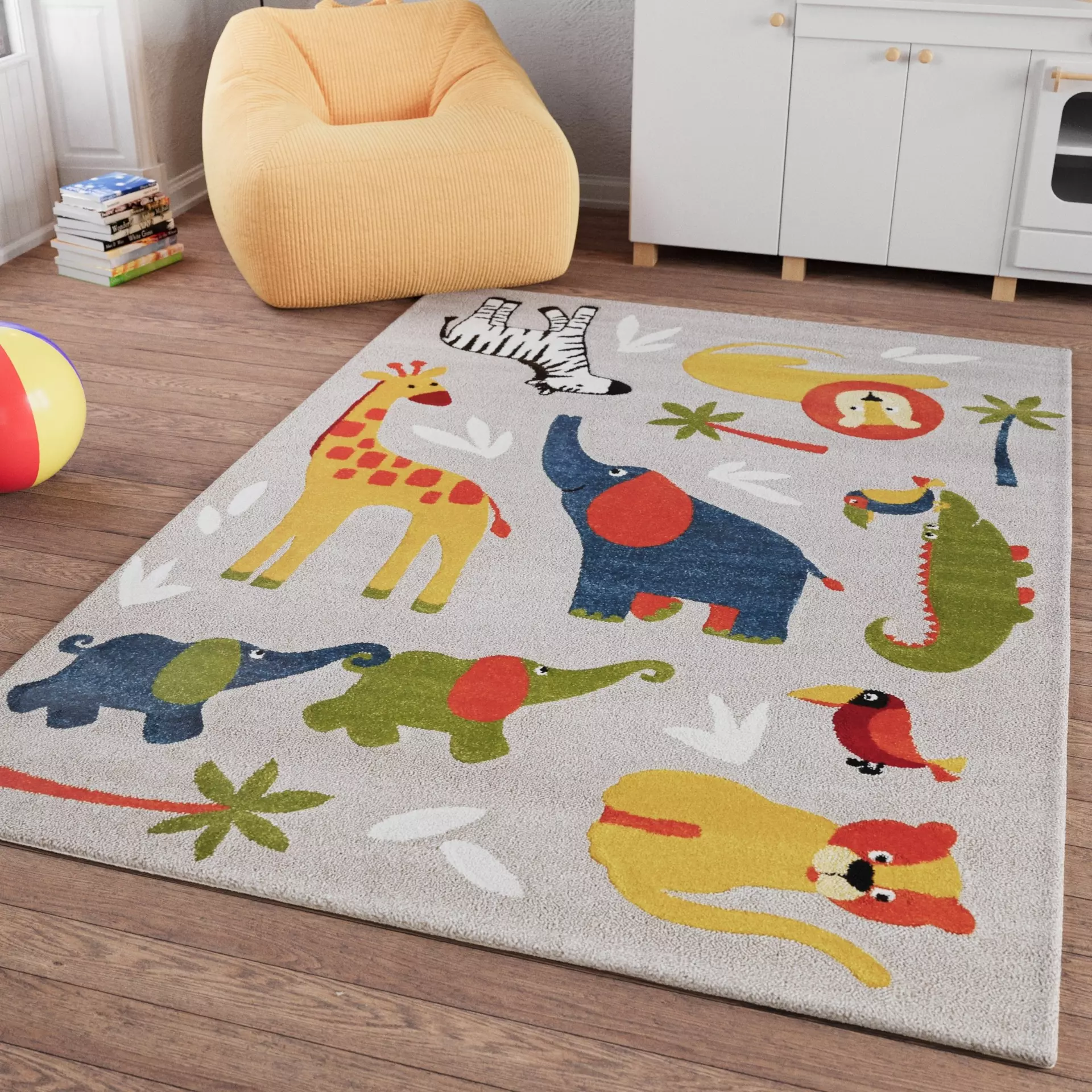 Kinderteppich Benny & Friends Smart Kids Textil 80 x 1 x 150 cm