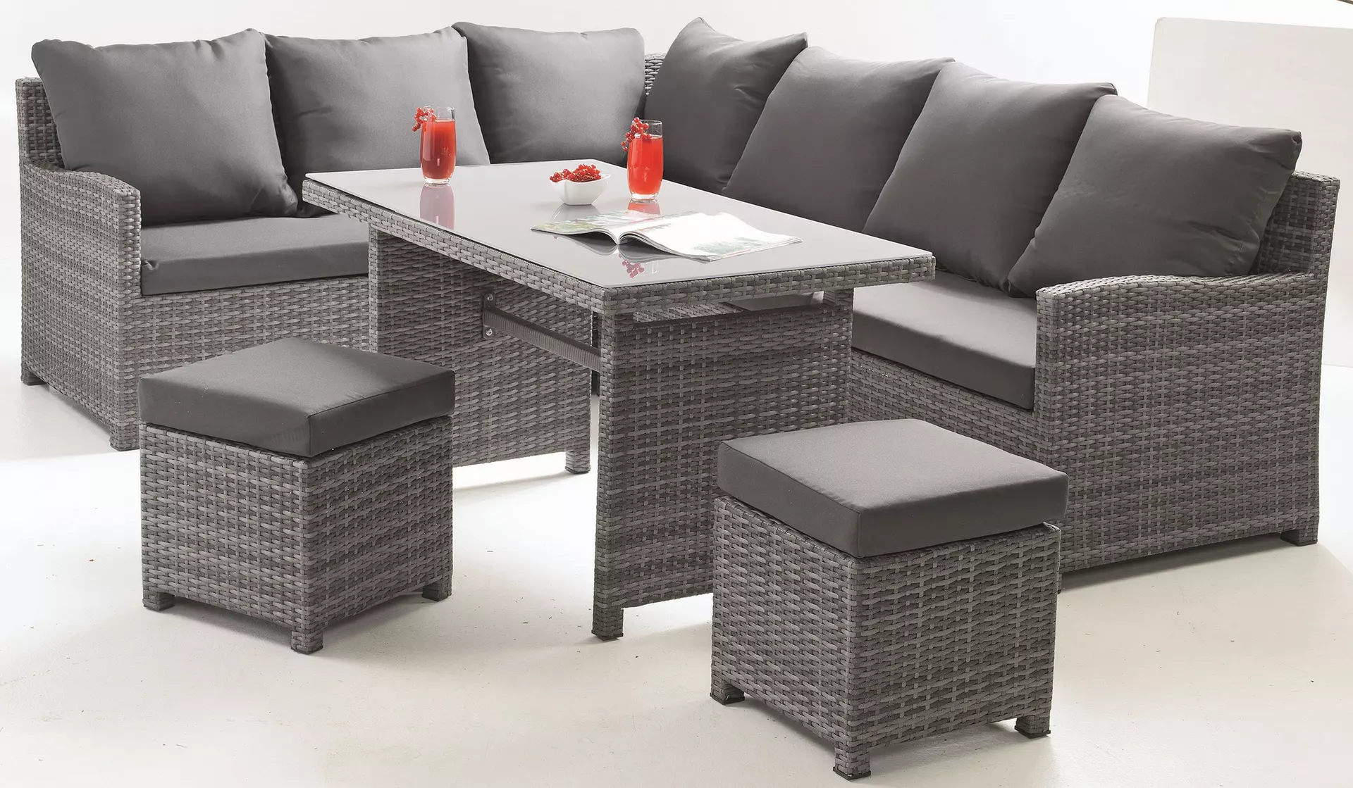 Dining – Ecklounge MERLE II Outdoor Metall 70 x 66 x 120 cm