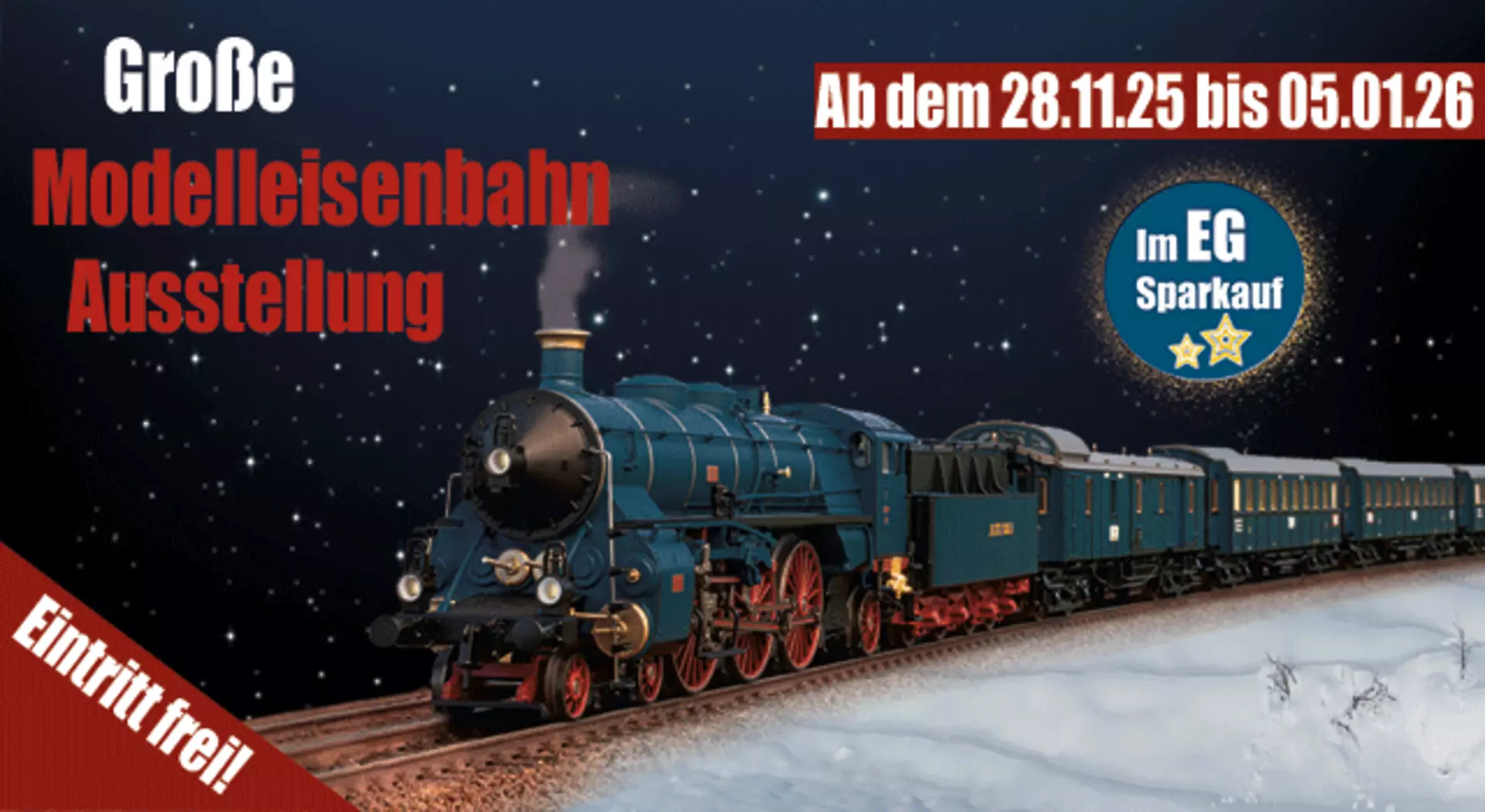 Große Modellbahnausstellung bei Möbel Inhofer