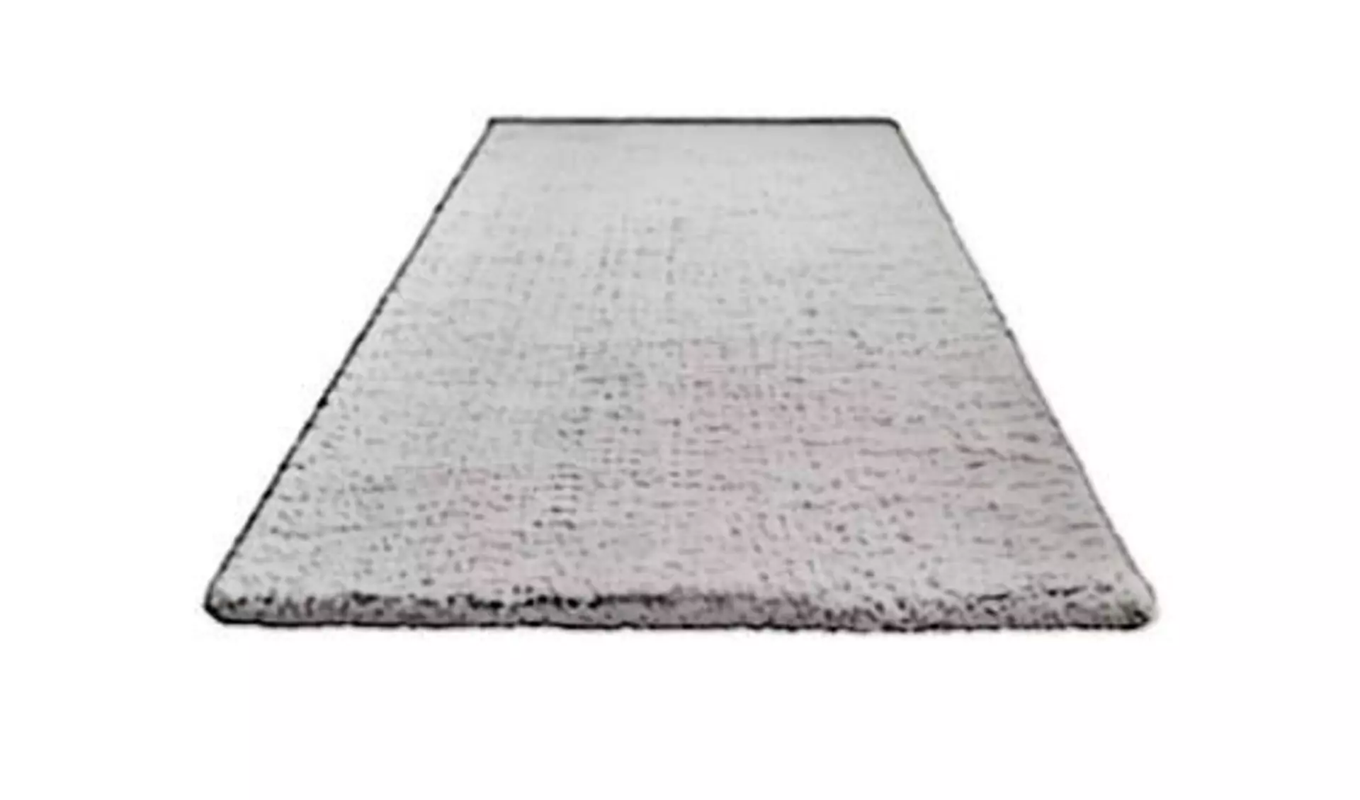 Icon für Hochflorteppich zeigt einen weichen Teppich in hellem Grau.
