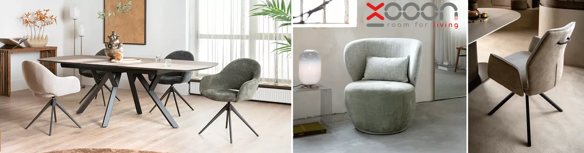 Trendbewusste Wohnzimmer- und Esszimmermöbel von Xooon