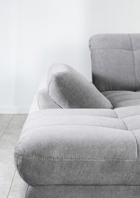 4. Bild von Polstergarnitur Polyester grau Poco