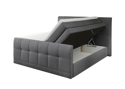 2. Bild von Boxspringbett ca. 224 x 117 x 200 cm LIV'IN grau