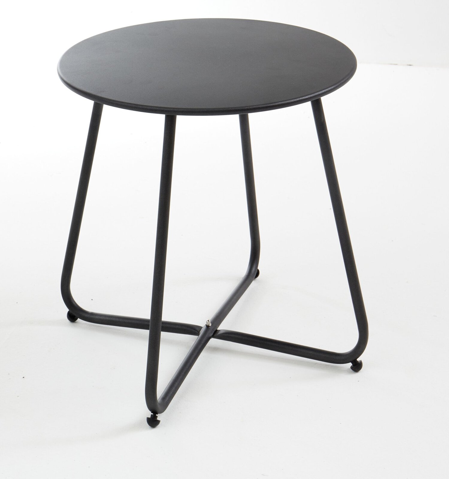 Beistelltisch Outdoor Metall anthrazit ca. 45 cm x 45 cm x 45 cm