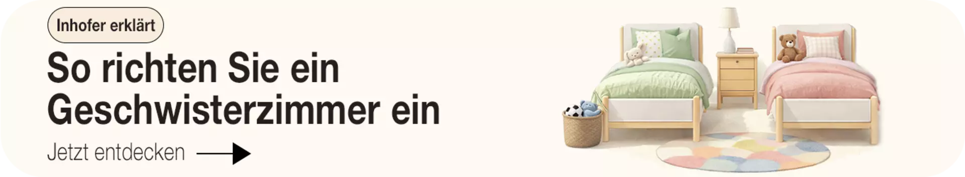 Lesen Sie hier, wie sie ein Geschwisterzimmer einrichten