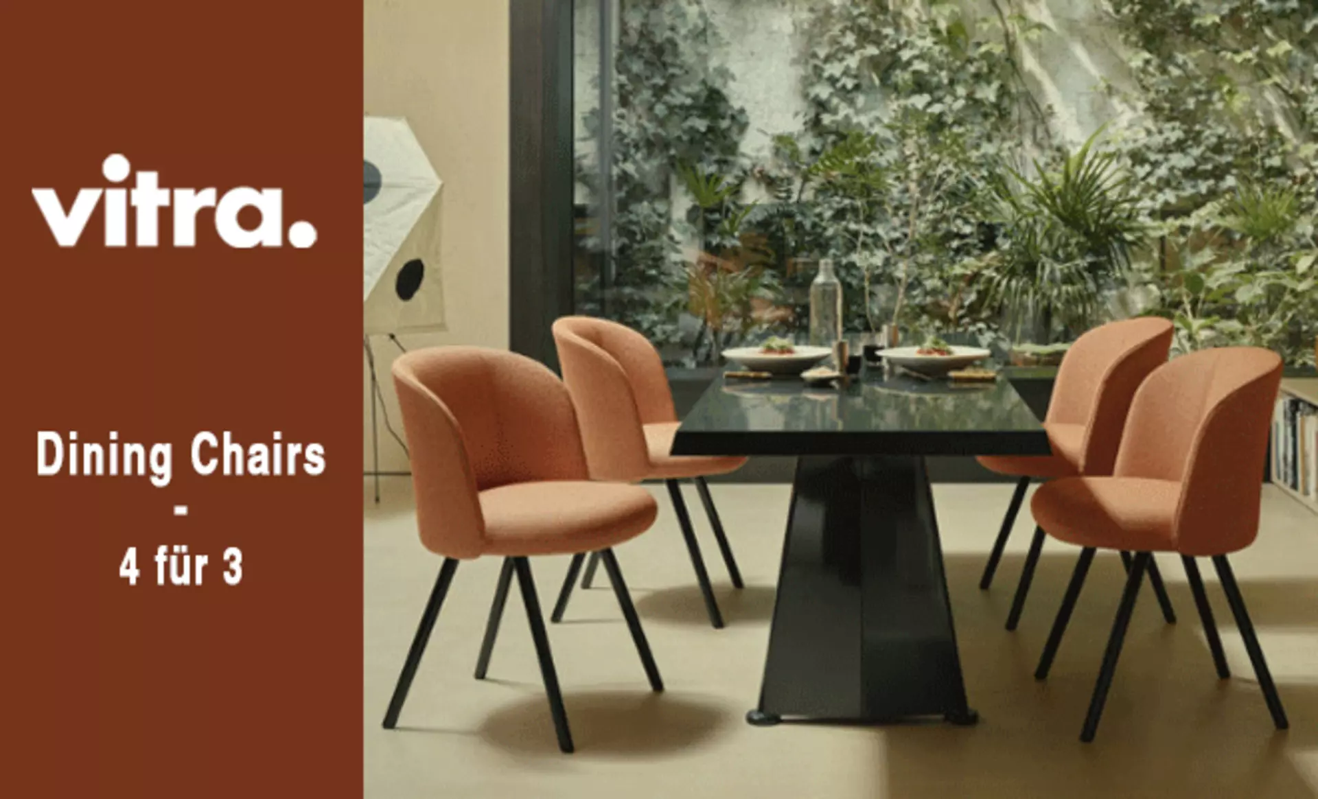 Der komfortable Mikado Armchair als eleganter Diningstuhl von Vitra