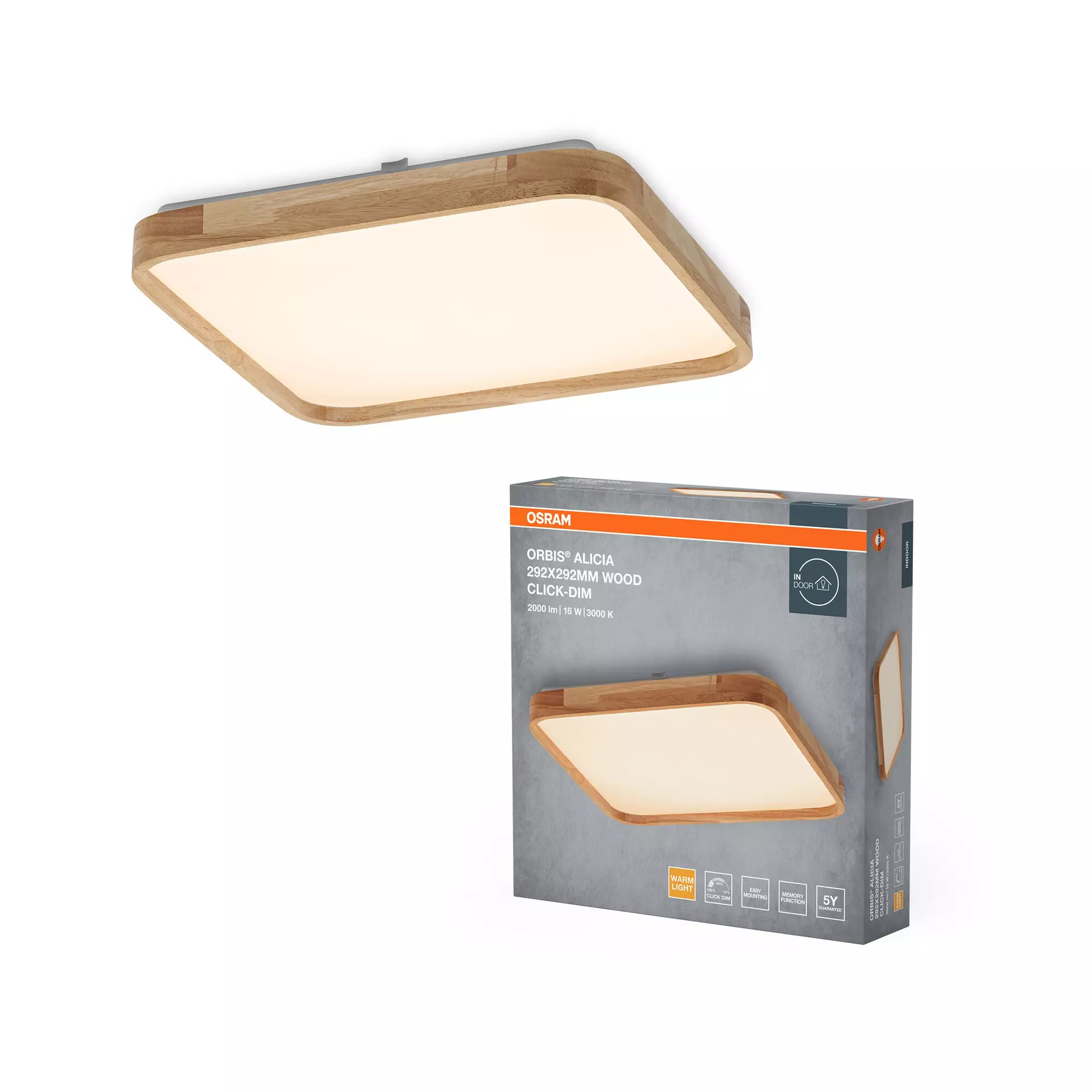 Deckenleuchte Alicia Basic Ceiling OSRAM Metall 