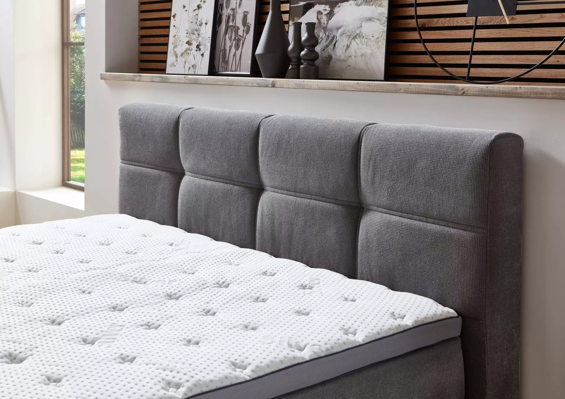 Boxspringbett PORTAGE BX2110 Dreamoro Textil 168 x 112 x 217 cm