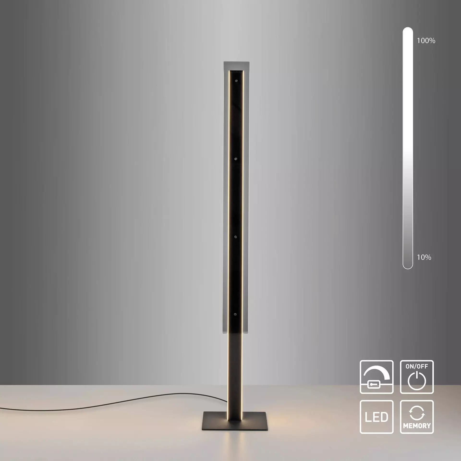 Stehleuchte SW LENA SCHÖNER WOHNEN-Kollektion Metall 25 x 140 x 25 cm