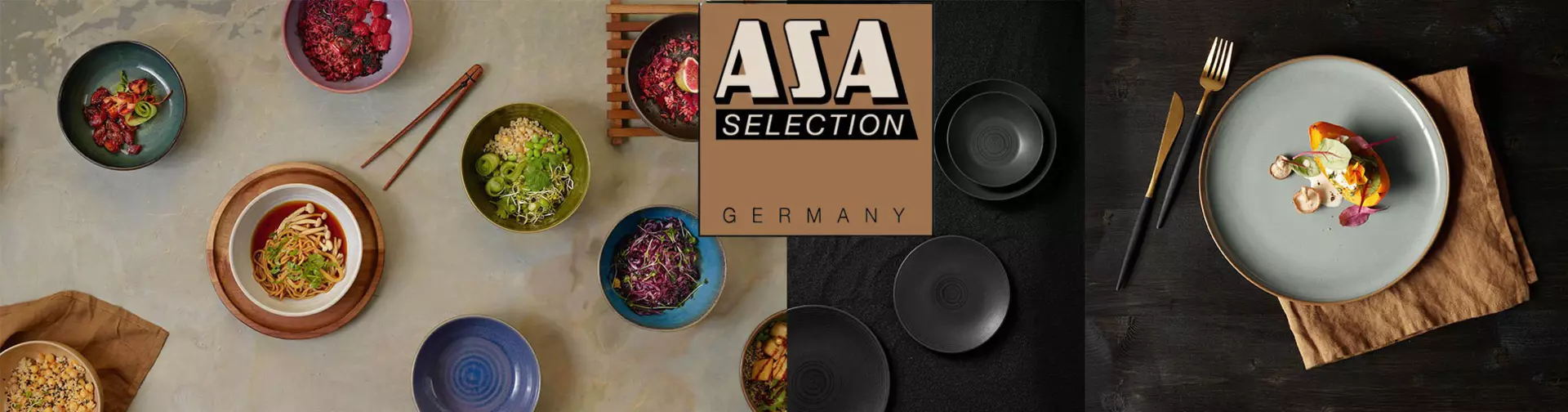 ASA Selection bietet Ihnen elegantes Geschier und jede menge an Tisch bedekungen