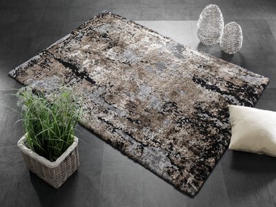3. Bild von Maschinenwebteppich ca. 130 x 65 cm braun